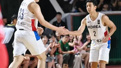 한국 남자농구 대표팀, 아시안게임 첫 경기서 40점 차 대승 기록